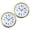 Golden Rome, variant on YIGSECU 2Pcs 65MM Quartzs Clock Insert Replacement with Clear Lens and Roman/Arabic Numerals Perfect for Home Decors Projects