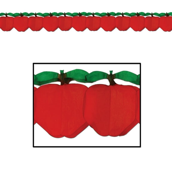 Beistle - Apple Garland - 7½" x 12' - Pack of 12
