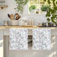 thumbnail image 4 of Spring Flowers Kitchen Towels Set of 3, Blue Pink Floral Leaves Pastoral Botanical Absorbent Dish Towels for Kitchen, Microfiber Hand Towel, Quick Drying Tea Towel for Cleaning Decorative Dishcloths, 4 of 7
