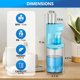 thumbnail image 4 of Dispensador automático de enjuague bucal ZOFGENOW 575 ml con vasos magnéticos, 4 of 6
