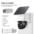 thumbnail image 3 of FVKRNYZ 2 Pcs Gutter Mount Bracket Stainless Steel Solar Security Camera Holder with Mounting Screw for Novice and Experienced Person Outdoor Use, 3 of 9