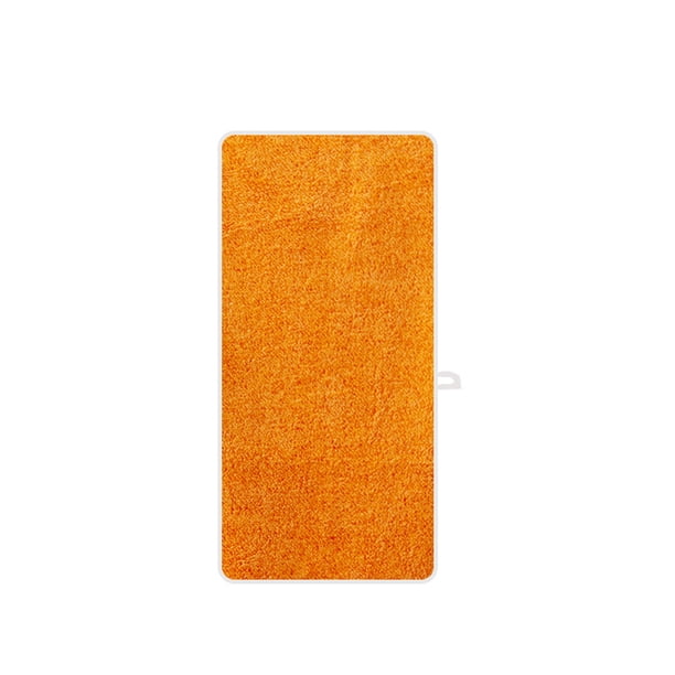 Xiao Hua Toallas de 6 piezas, 70 x 140 cm, de felpa coral gruesa y absorbente, ligeras y de secado rápido, ideales para el baño y el aseo (naranja).