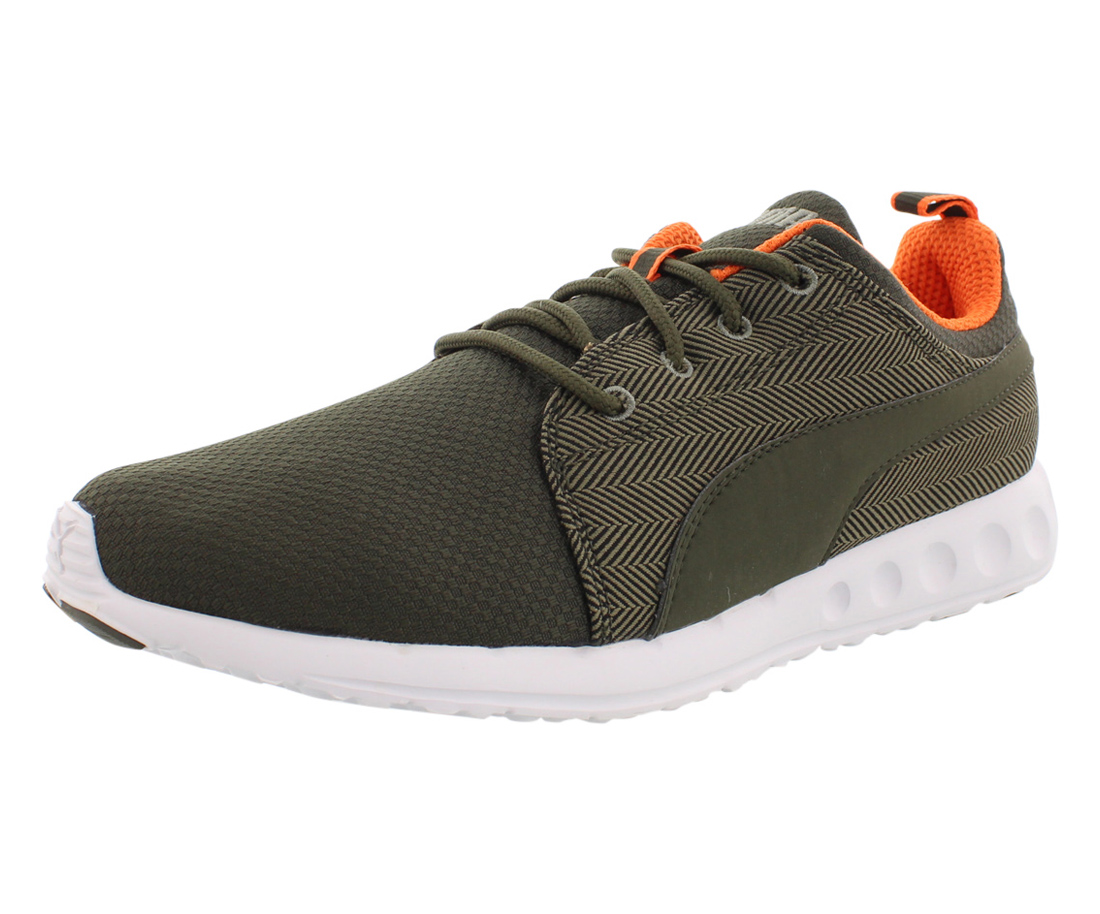 Puma Carson Runner Herring Mens Shoes Size 8.5, Color: Olive/Forest Night/Orange - image 1 of 3