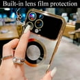 thumbnail image 2 of for iPhone 14 Pro Max Case Clear Magnetic [ Compatible with MagSafe ], Full Camera Protection Slim Thin Soft Plating Back Cover for iPhone 14 Pro Max Phone Case for Women Men - Gold, 2 of 10