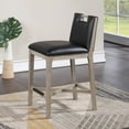 thumbnail image 5 of American Woodcrafters Jakarta 26" Stool - Driftwood Grey, 5 of 11