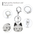 thumbnail image 2 of Vogue Cloud Rhinestone Cute Kitty Key Chain for Women Crystal Car Keychain Ring Purse Bag Decoration, 2 of 6