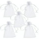 thumbnail image 2 of Costalitos de Fiesta para Recuerdo PouchyWhite 5Pzas Blanco 5x7cm Tela Bolsa Organza., 2 of 2