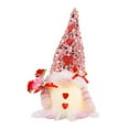 thumbnail image 1 of Muñeco de tela sin rostro de Rudolf para San Valentín, regalo de decoración, enano abrazando un corazón., 1 of 2