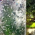 thumbnail image 1 of 3D Window Film Decorative Window Privacy Film, 3D Stained Glass Window Sticker,Anti-UV Sun Blocker Heat Control for Home(Rainbow Tulip Design,60*200), 1 of 6