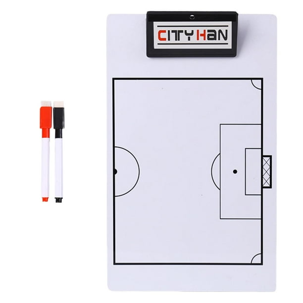 Tablero de entrenamiento de pelota portátil de doble cara portapapeles para hacer estrategias Calcio1 Zulema Junta de entrenadores