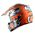 thumbnail image 4 of WOW Youth Kids Motocross Helmet BMX MX ATV Dirt Bike HBOY Star Matt Orange, 4 of 5