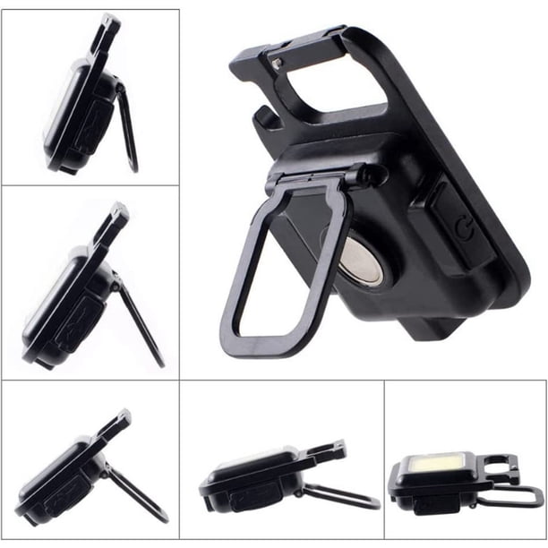 Mini linterna COB con soporte, tipo C, carga, llavero de bolsillo, base magnética, 3,7-4,2 V
