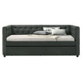 thumbnail image 2 of ACME Romona Twin Upholstered Twin Daybed with Trundle in Grey, 2 of 4