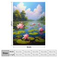 thumbnail image 4 of Creowell Water Lilies Ideal Comfy Throw Blanket Exquisite Gifts for All Seasons 60x80in, 4 of 6