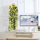 thumbnail image 5 of Decoración artificial de pared con cesta colgante - Plantas artificiales realistas de 35" en rosa y blanco para decoración de interior en la cocina y la oficina, 5 of 6
