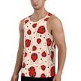 thumbnail image 2 of Cauagu Red Ladybug Print Men's Sleeveless Muscle Shirts,Tank Tops Quick Dry Workout Tank Top Gym Muscle Tee Fitness Bodybuilding T Shirt for Men-4X-Large, 2 of 7