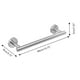 thumbnail image 3 of Toystoory Toallero de 40 cm de acero inoxidable engrosado a prueba de óxido barra colgante montado en la pared toallas de baño varilla estante accesorios Juegos de accesorios de baño Plata Toystoory  HA011294-01B, 3 of 6