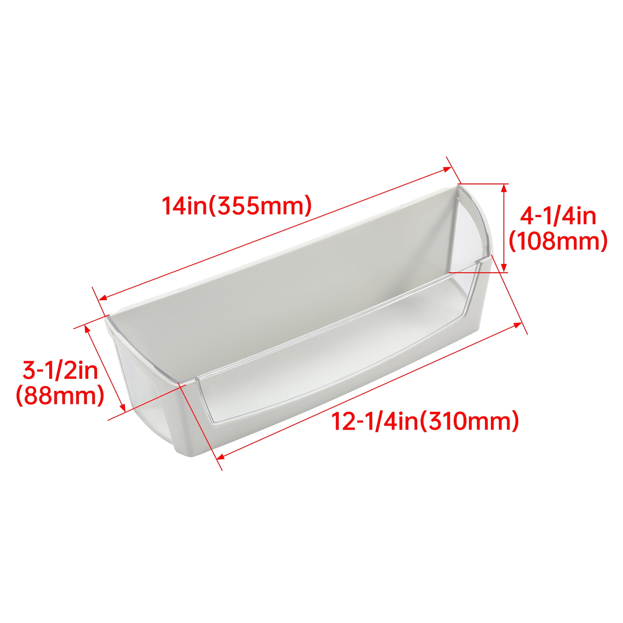 Kojem Refrigerator Door Shelf Bin Replacement for Whirlpool Refrigerator W10212139 WPW10212139 AP6017170 PS11750465 W10212139N Door Cantilever Bin 1PC Storage Box