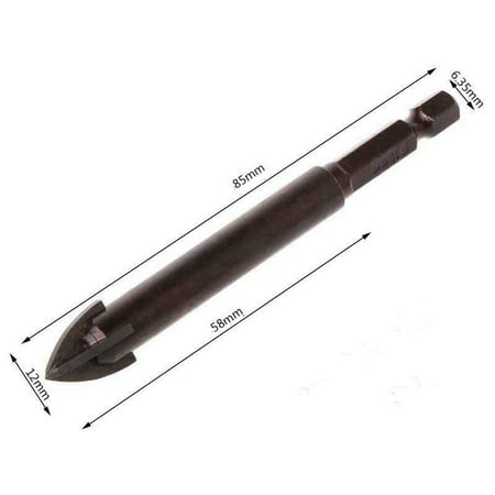 

Granite Drill Bit Opener Spear Head Stone Tiles Tools Wood Brown Carbide
