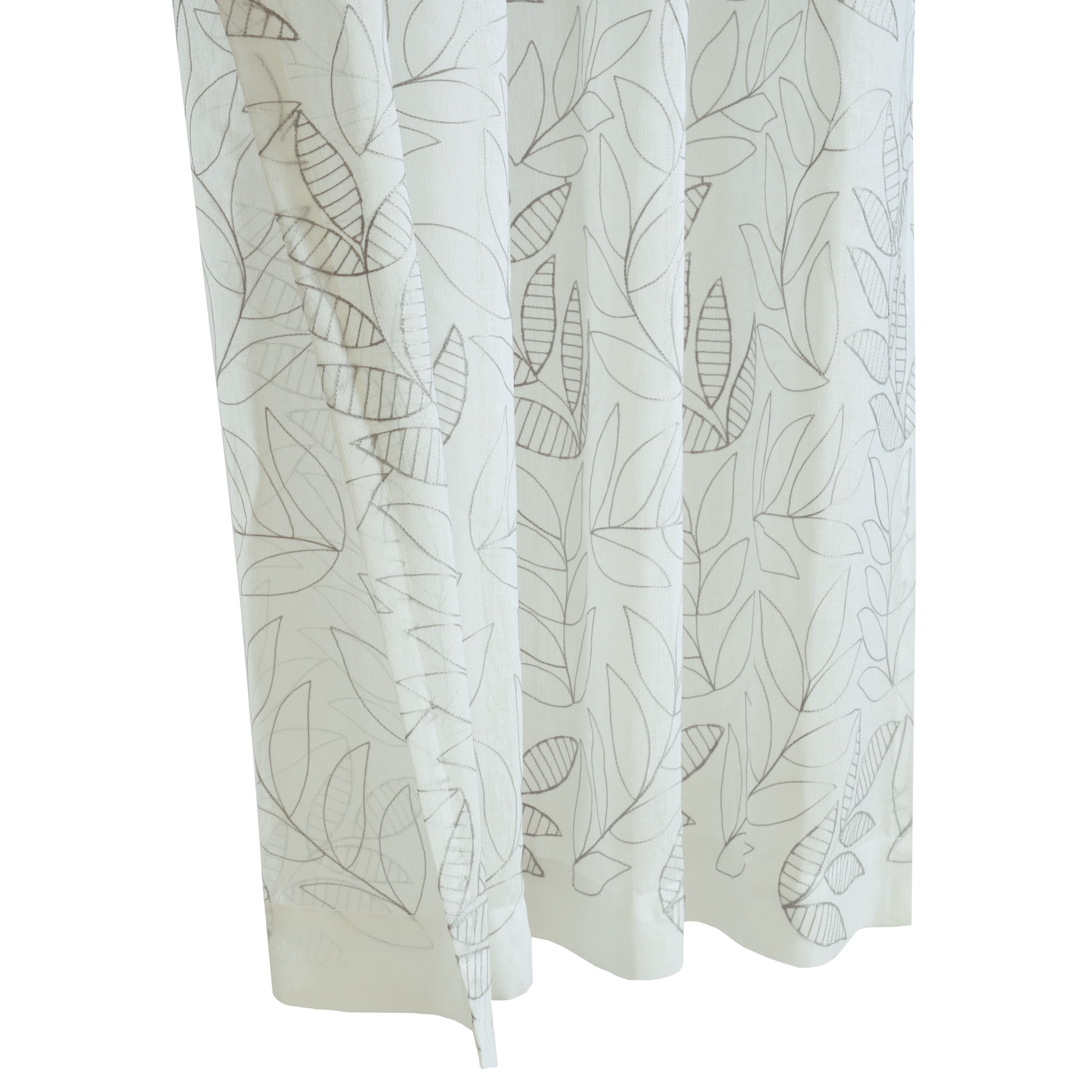 Loft Living Valera Sheer Grommet Indoor Curtain 52 x 84 in Grey