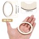 thumbnail image 2 of Anillos de Madera Sin Terminar de 3 Pulgadas Uxcell, 30Pcs, 2 of 6