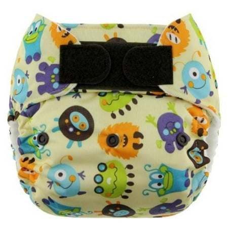 Blueberry One Size Deluxe Hook and Loop Pocket Diapers, Monsters (Discontinued by