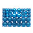 thumbnail image 1 of 100 adornos navideños en forma de bola para regalar en festivales, fiestas, bodas y hogares. Azul, 1 of 9