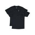thumbnail image 2 of Hanes Mens Short Sleeve Pocket Tee Value 2-Pack, S, Black, 2 of 2