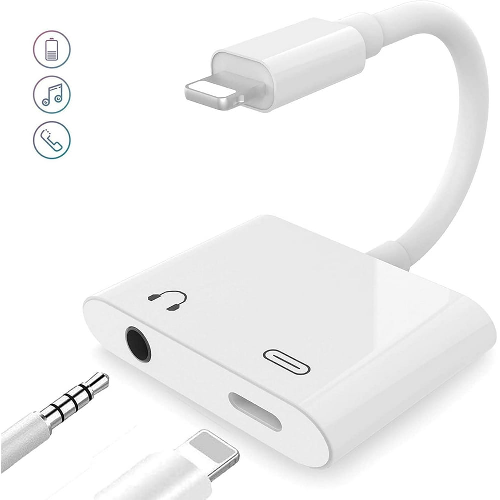Headphone Adapter for iPhone 11 pro 3.5mm Jack Car Charger AUX