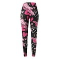 thumbnail image 4 of Tosmy Leggings For Women Womens Valentine's Day Cute The Print Casual Comfortable Home Leggings Boot Pants Pants, 4 of 5