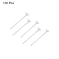 thumbnail image 3 of Uxcell 100Pcs Flat Head Pins for Jewelry Making 15mm Brass Flat Head Pins Jewelry Head Pins 20 Gauge Silver, 3 of 5