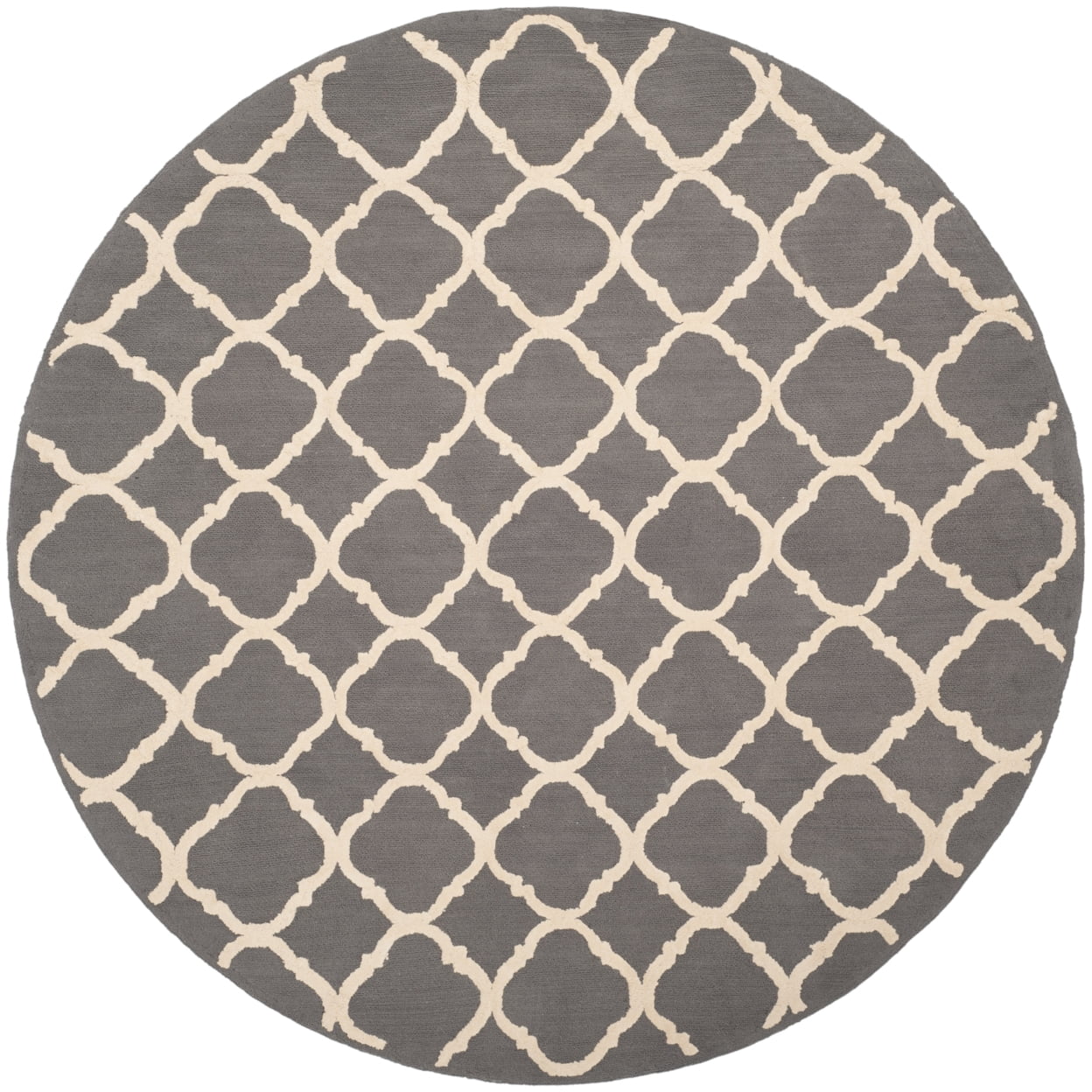 SAFAVIEH Newport Joselyn Geometric Cotton Runner Rug, Grey/Ivory, 2'3" x 10'