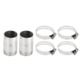 thumbnail image 1 of Accesorios para manguera de acero inoxidable 201 Unique Bargains 1.6" OD 1.2" BSPT Conector macho en forma de I para aire, agua, aceite, gas, combustible 1 juego tono plateado, 1 of 1