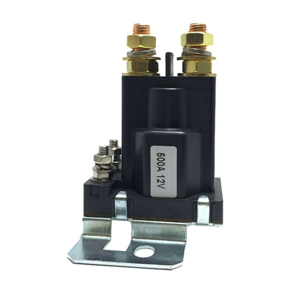 12VDC 500A AMP Heavy Current 4 Pin SPST Car Auto Start Relay Contactor Double Batteries Isolator Off On Control for Multi-battery system Forklift Engineering Automotive