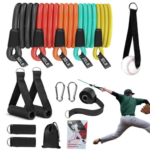 Set de bandas de resistencia para béisbol ENERACES ajustable de 5 niveles