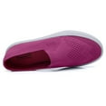 thumbnail image 3 of Laforst Jazz 3160 Womens Synthetic Slip Resistant Server Waitress Slip On Flats Berry, 3 of 7