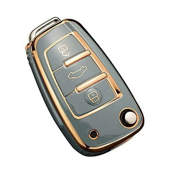 Fashion Elegant Key Fob Cover for Audi Q3 Q7 A3 A1 TT R8 Keyless Remote Keychain Holder Soft TPU Key Protector Case Shell