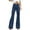 Blue, variant on Wiyuqeen Solid Corduroy Pants for Women High Waist Button Down Flare Pants Vintage Baggy Wide Leg Bell Bottom Trousers Fall Pants with Pockets