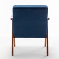 thumbnail image 4 of Knubmt Extra-Thick Backrest Arm Chair with Solid Wood Frame, Mid-Century Modern Accent Chair for Bedroom, Living Room, Office, 4 of 8