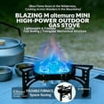 thumbnail image 6 of M altemura 6500W Portable Camping Stove, Folding Windproof Gas Burner with Electronic Ignition & 100cm Hose, Stainless Steel Backpacking Stove for Camping Hiking Outdoor Cooking, 6 of 10
