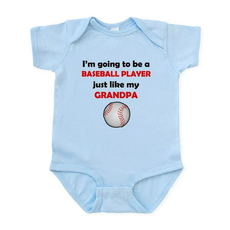 

CafePress - Baseball Player Like My Grandpa Body Suit - Baby Light Bodysuit Size Newborn - 24 Months