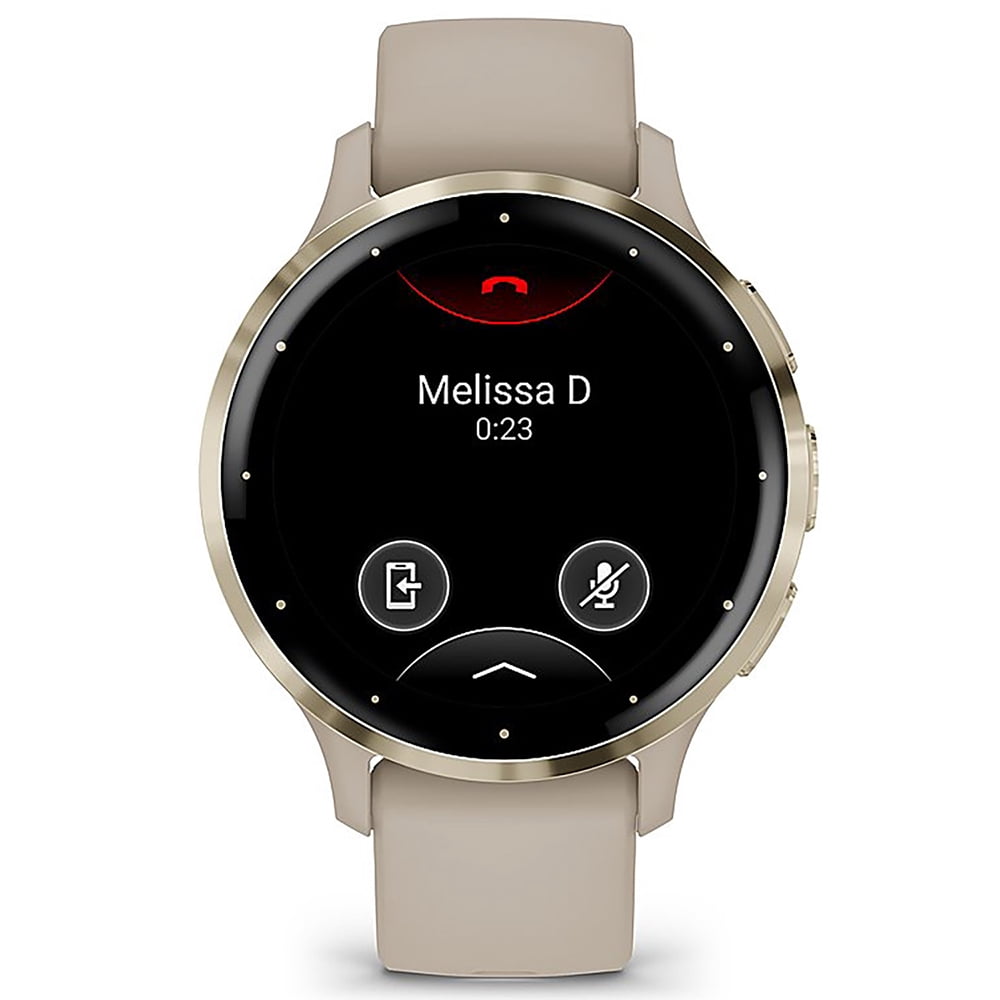 Restored Garmin 010-N2785-02 Venu 3S Health Fitness GPS Smartwatch Soft Gold Bezel / Gray Band 41mm (Refurbished) Bundle with 2 YR CPS Enhanced Protection Pack