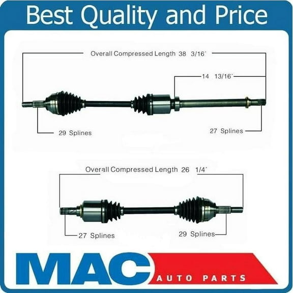 New Front Automatic Transmission Axles for Nissan Altima 2.5L 07-12 No Hybrid