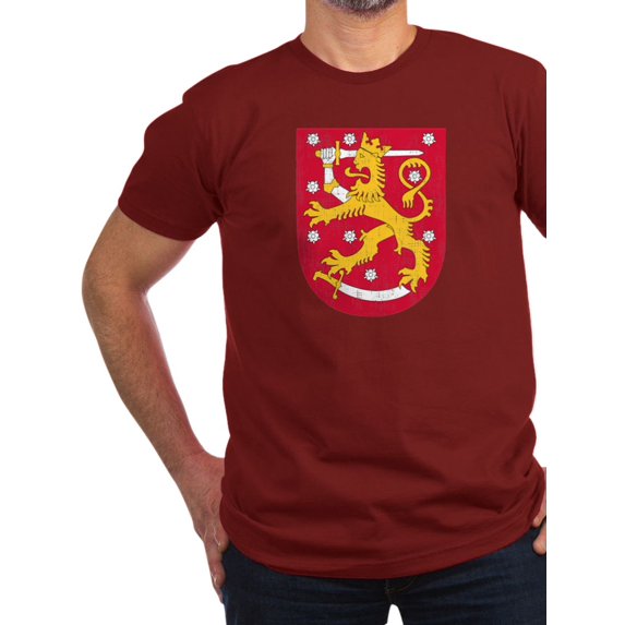 CafePress - Coat Of Arms Of Finland T Shirt - Men's Fitted T-Shirt