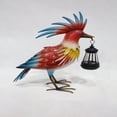 thumbnail image 3 of Outdoor Parrot with Lantern Garden Statue Decoration with LED Lights 17" Tall in Red and Yellow, 3 of 4