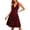 Red, variant on Women’S Shimmer Glitter V Neck Sleeveless Fit And Flare Midi Dress, Ruched Bust Waist Defined Formal Cocktail Evening Dress, Smooth Stretch Polyester Fabric, 1pc, Sizes S Through XXXXL