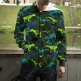 thumbnail image 3 of Sudadera con capucha y cremallera con diseño de dinosaurio y grafiti punk para hombre y mujer, sudadera con capucha y cremallera con estampado 3D, ropa de calle de moda, abrigos, 3 of 5