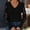 Black women's long sleeve lace top a1, variant on Women's Fall Winter Long Sleeve Lace Ribbed Knitted Pullover Tops Solid Casual Basic Sweater Dressy Trendy Blouses Cozy Winter Outfits, Watermelon Red S