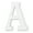 A, variant on 12 Pack: 4.75" White Wood Letter by Make Market