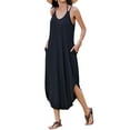 thumbnail image 2 of Zeagoo Summer Dresses for Women Casual Spaghetti Strap V Neck Sleeveless Dresses with Pocket, 2 of 9